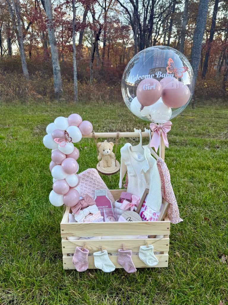 Welcome Baby Balloon Gift Box